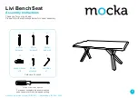 Предварительный просмотр 1 страницы Mocka Livi Bench Seat Assembly Instructions