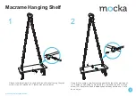 Предварительный просмотр 2 страницы Mocka Macrame Hanging Shelf Manual