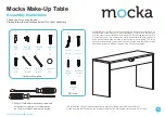 Mocka Make-Up Table Assembly Instructions Manual предпросмотр