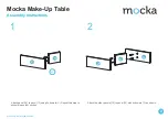 Предварительный просмотр 2 страницы Mocka Make-Up Table Assembly Instructions Manual