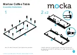 Предварительный просмотр 2 страницы Mocka Marlow Coffee Table Assembly Instructions Manual