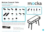 Mocka Marlow Console Table Assembly Instructions Manual предпросмотр