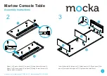 Preview for 3 page of Mocka Marlow Console Table Assembly Instructions Manual