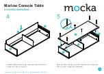 Preview for 4 page of Mocka Marlow Console Table Assembly Instructions Manual