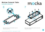 Preview for 5 page of Mocka Marlow Console Table Assembly Instructions Manual