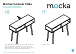 Preview for 10 page of Mocka Marlow Console Table Assembly Instructions Manual