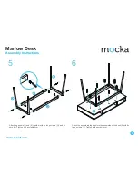 Preview for 4 page of Mocka Marlow Desk Assembly Instructions Manual