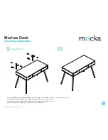 Preview for 6 page of Mocka Marlow Desk Assembly Instructions Manual