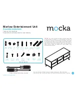 Предварительный просмотр 1 страницы Mocka Marlow Entertainment Unit Assembly Instructions Manual