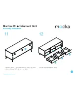 Предварительный просмотр 7 страницы Mocka Marlow Entertainment Unit Assembly Instructions Manual