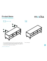 Предварительный просмотр 8 страницы Mocka Marlow Entertainment Unit Assembly Instructions Manual