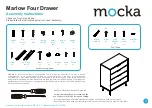 Mocka Marlow Four Drawer Assembly Instructions Manual предпросмотр