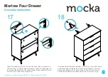 Предварительный просмотр 10 страницы Mocka Marlow Four Drawer Assembly Instructions Manual