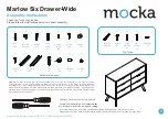 Предварительный просмотр 1 страницы Mocka Marlow Six Drawer-Wide Assembly Instructions Manual