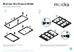 Предварительный просмотр 2 страницы Mocka Marlow Six Drawer-Wide Assembly Instructions Manual