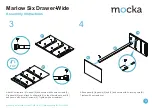 Предварительный просмотр 3 страницы Mocka Marlow Six Drawer-Wide Assembly Instructions Manual