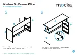 Предварительный просмотр 4 страницы Mocka Marlow Six Drawer-Wide Assembly Instructions Manual