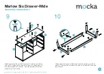 Предварительный просмотр 6 страницы Mocka Marlow Six Drawer-Wide Assembly Instructions Manual