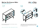 Предварительный просмотр 10 страницы Mocka Marlow Six Drawer-Wide Assembly Instructions Manual