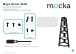 Mocka Maya Corner Shelf Assembly Instructions предпросмотр