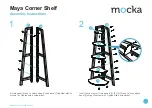 Preview for 2 page of Mocka Maya Corner Shelf Assembly Instructions