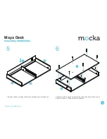 Предварительный просмотр 4 страницы Mocka Maya Desk Assembly Instructions Manual