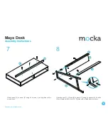 Предварительный просмотр 5 страницы Mocka Maya Desk Assembly Instructions Manual