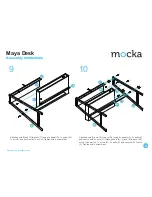 Предварительный просмотр 6 страницы Mocka Maya Desk Assembly Instructions Manual