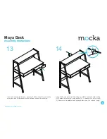 Предварительный просмотр 8 страницы Mocka Maya Desk Assembly Instructions Manual