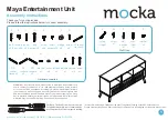 Mocka Maya Entertainment Unit Assembly Instructions Manual предпросмотр