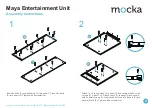 Preview for 2 page of Mocka Maya Entertainment Unit Assembly Instructions Manual