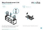 Preview for 7 page of Mocka Maya Entertainment Unit Assembly Instructions Manual