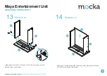 Preview for 8 page of Mocka Maya Entertainment Unit Assembly Instructions Manual