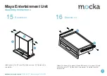 Preview for 9 page of Mocka Maya Entertainment Unit Assembly Instructions Manual