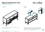 Preview for 10 page of Mocka Maya Entertainment Unit Assembly Instructions Manual