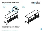 Preview for 11 page of Mocka Maya Entertainment Unit Assembly Instructions Manual