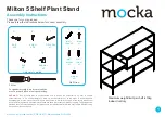 Mocka Milton 5 Shelf Plant Stand Assembly Instructions Manual предпросмотр