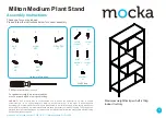 Предварительный просмотр 1 страницы Mocka Milton Medium Plant Stand Assembly Instructions Manual