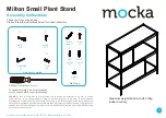 Предварительный просмотр 1 страницы Mocka Milton Small Plant Stand Assembly Instructions Manual