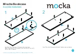 Preview for 2 page of Mocka Mischa Bookcase Assembly Instructions Manual