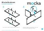 Preview for 3 page of Mocka Mischa Bookcase Assembly Instructions Manual