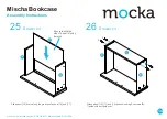 Preview for 14 page of Mocka Mischa Bookcase Assembly Instructions Manual