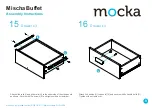 Предварительный просмотр 9 страницы Mocka Mischa Buffet Assembly Instructions Manual