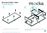 Предварительный просмотр 4 страницы Mocka Mischa Coffee Table Assembly Instructions Manual