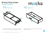 Preview for 9 page of Mocka Mischa Three Drawer Assembly Instructions Manual