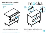 Preview for 10 page of Mocka Mischa Three Drawer Assembly Instructions Manual