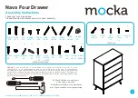 Предварительный просмотр 1 страницы Mocka Nava Four Drawer Assembly Instructions Manual