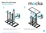 Предварительный просмотр 3 страницы Mocka Nava Four Drawer Assembly Instructions Manual