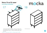 Предварительный просмотр 10 страницы Mocka Nava Four Drawer Assembly Instructions Manual