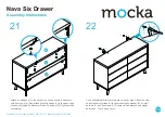 Предварительный просмотр 12 страницы Mocka Nava Six Drawer Assembly Instructions Manual